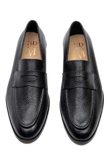 Shop_3dm Lifestyle_Black Soft Penny Loafers _at_Aza_Fashions