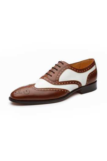 3dm Lifestyle_Multicolor Leather Spectator Wingtip Oxfords _Online_at_Aza_Fashions