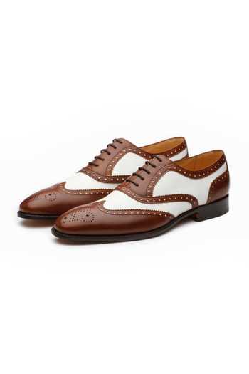 Shop_3dm Lifestyle_Multicolor Leather Spectator Wingtip Oxfords _at_Aza_Fashions