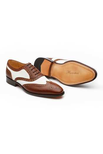 3dm Lifestyle_Multicolor Leather Spectator Wingtip Oxfords _at_Aza_Fashions