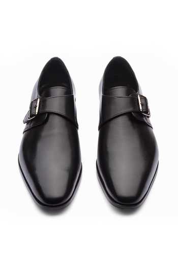 Shop_3dm Lifestyle_Black Leather Diplomat Double Monkstrap Shoes _at_Aza_Fashions