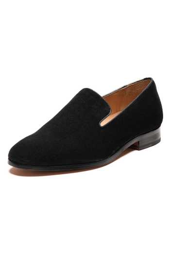 Shop_3dm Lifestyle_Black Venetian Grain Loafers _Online_at_Aza_Fashions