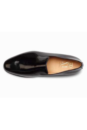 Shop_3dm Lifestyle_Black Venetian Glossy Finish Loafers _Online_at_Aza_Fashions