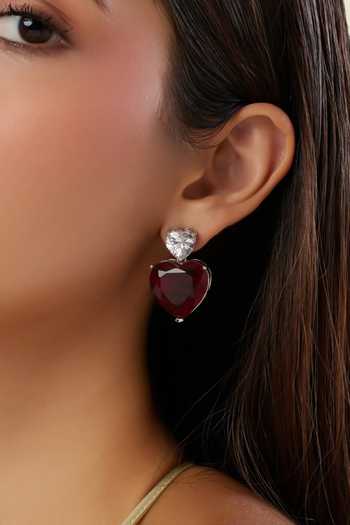 Shop_Isharya_Red Dor Ruby Botox Earrings _Online_at_Aza_Fashions