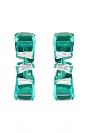 Shop_Isharya_Green Imperia Emerald Botox Hoop Earrings _at_Aza_Fashions
