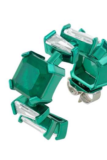 Buy_Isharya_Green Imperia Emerald Botox Hoop Earrings _Online_at_Aza_Fashions