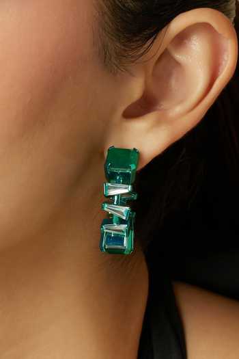 Shop_Isharya_Green Imperia Emerald Botox Hoop Earrings _Online_at_Aza_Fashions
