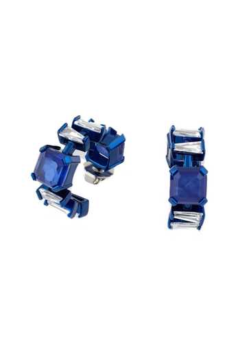 Isharya_Blue Imperia Sapphire Botox Hoop Earrings _Online_at_Aza_Fashions