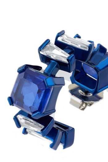 Buy_Isharya_Blue Imperia Sapphire Botox Hoop Earrings _Online_at_Aza_Fashions