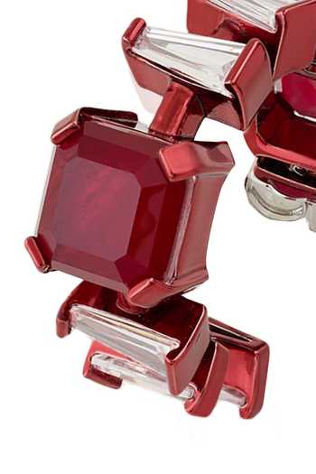 Buy_Isharya_Red Imperia Ruby Botox Hoop Earrings _Online_at_Aza_Fashions