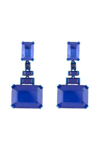 Shop_Isharya_Blue Shalom Sapphire Botox Dangler Earrings _at_Aza_Fashions