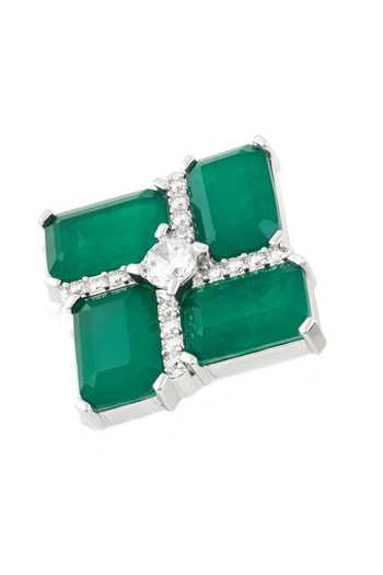 Buy_Isharya_Green Maison Botox Statement Stud Earrings _Online_at_Aza_Fashions