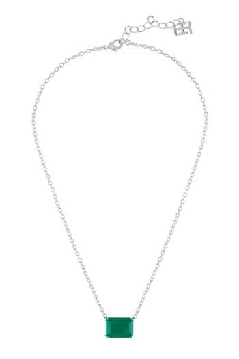 Shop_Isharya_Green Emerald Botox Pendant Necklace _at_Aza_Fashions