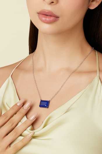 Shop_Isharya_Blue Sapphire Botox Pendant Necklace _Online_at_Aza_Fashions