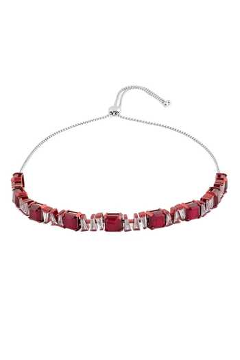 Shop_Isharya_Red Memoire Sapphire Botox Choker Necklace _at_Aza_Fashions