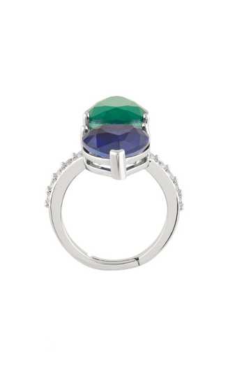 Isharya_Blue Dublin Botox Gemstone Ring _Online_at_Aza_Fashions