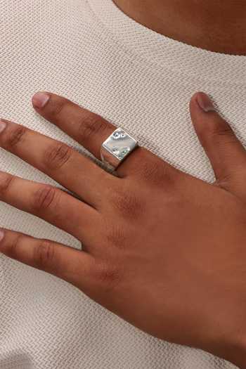 Shop_Arvino_Silver Iron Crater Ring _at_Aza_Fashions