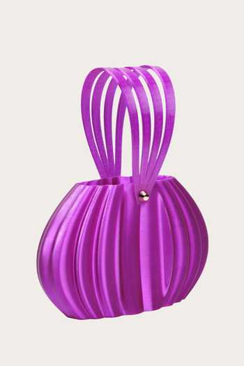 Shop_Orriri_Purple Nova Sculptural Compact Handbag _at_Aza_Fashions