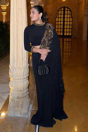 Buy_Orriri_Black Yin Sculptural 3d Printed Clutch _Online_at_Aza_Fashions