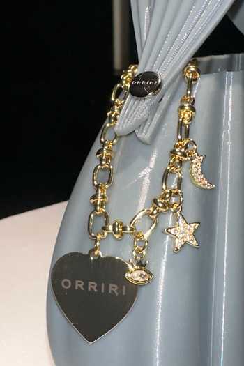 Orriri_Grey Moon Dust 3d Printed Pleated Bag _Online_at_Aza_Fashions