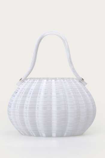Orriri_White Stellar Structured Bag _Online_at_Aza_Fashions