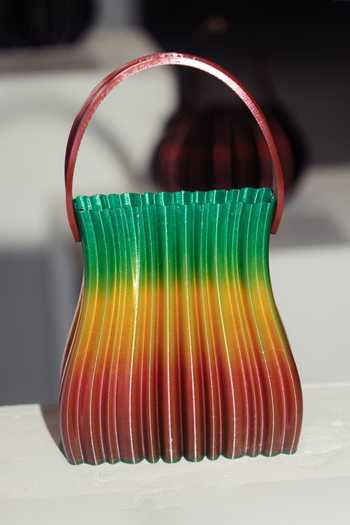 Orriri_Multi Color Prism Wave Textured Flexible Bag _Online_at_Aza_Fashions