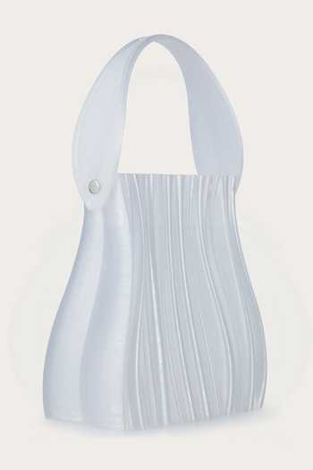 Orriri_White Dew Textured Clutch _Online_at_Aza_Fashions