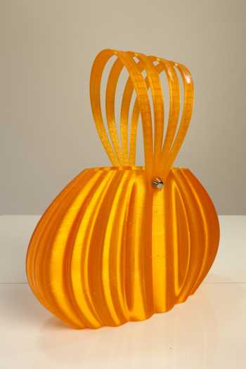 Orriri_Orange Valancea 3d-printed Bag _Online_at_Aza_Fashions