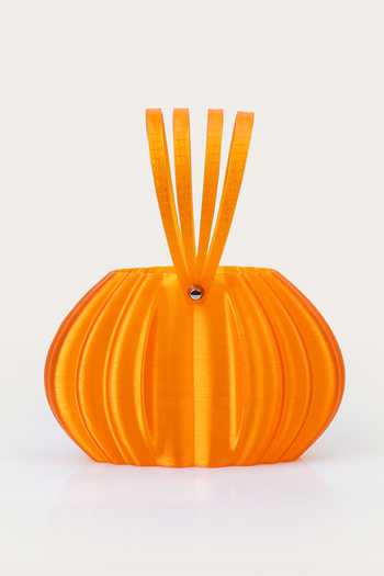 Shop_Orriri_Orange Valancea 3d-printed Bag _at_Aza_Fashions