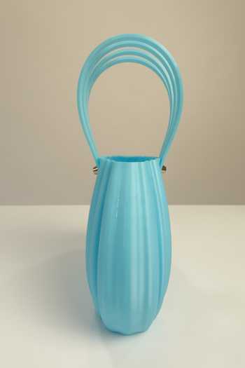 Buy_Orriri_Sky Blue Icicle 3d Printed Bag _Online_at_Aza_Fashions