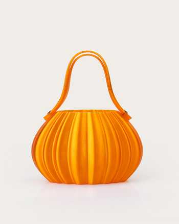 Shop_Orriri_Orange Tangerine Pleated Bag _Online_at_Aza_Fashions