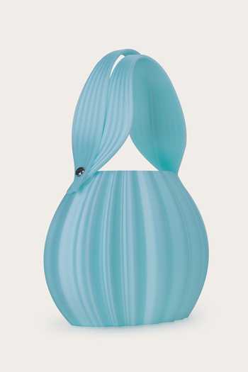 Orriri_Sky Blue Frostine Ribbed 3d Printed Bag _Online_at_Aza_Fashions