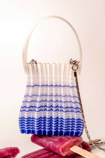 Buy_Orriri_Blue Berry Frost 3d-printed Bag _Online_at_Aza_Fashions