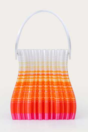 Shop_Orriri_Multi Color Sunset Sundae Pleated Bag _at_Aza_Fashions