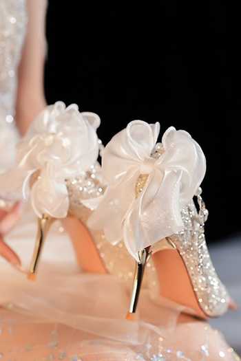 Buy_Ozzaro_Gold Bahar Pearl Embellished Heels _Online_at_Aza_Fashions