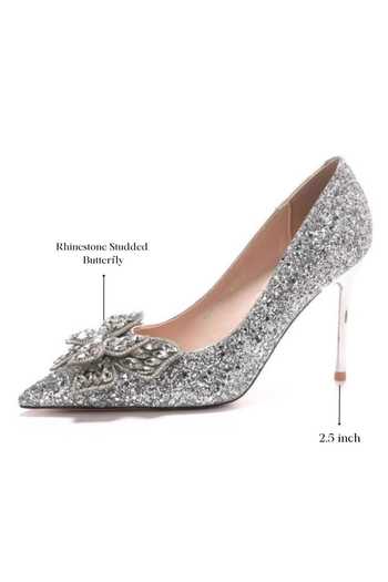 Shop_Ozzaro_Silver Malika Rhinestone Studded Heels _Online_at_Aza_Fashions