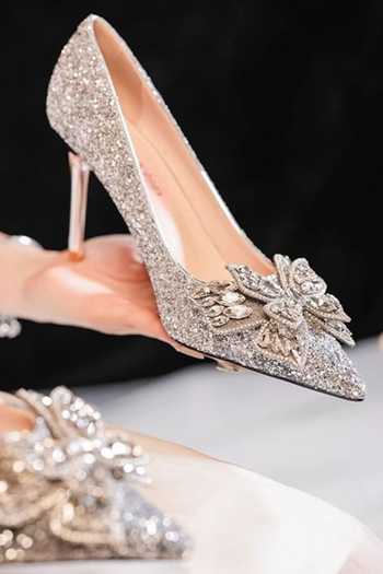 Buy_Ozzaro_Silver Malika Rhinestone Studded Heels 