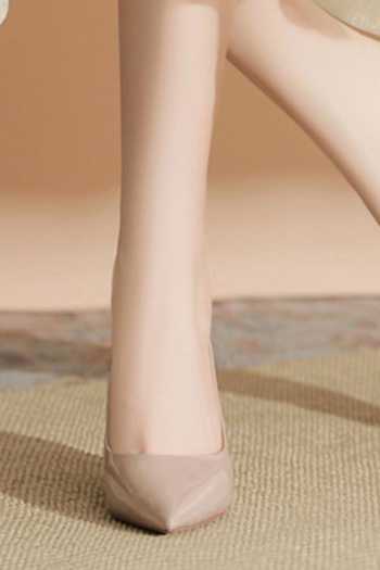 Ozzaro_Beige Bindaas Pointed Toe Heels _at_Aza_Fashions