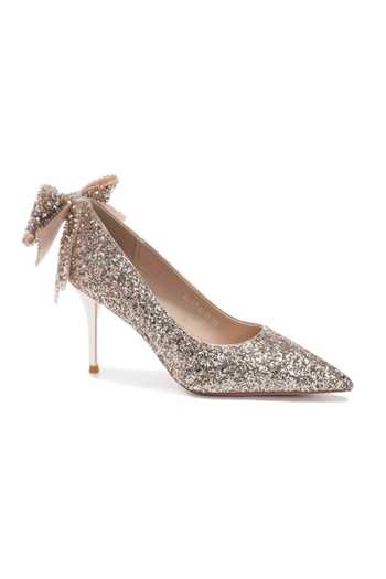 Buy_Ozzaro_Gold Anmol Rhinestone Studded Heels _Online_at_Aza_Fashions