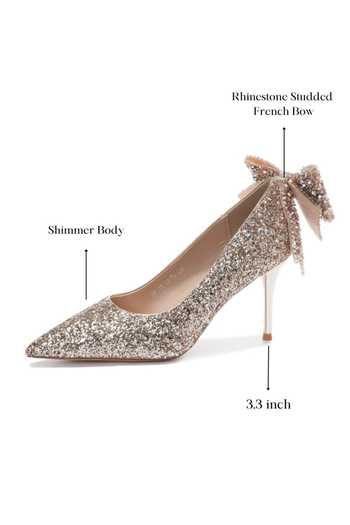 Shop_Ozzaro_Gold Anmol Rhinestone Studded Heels _Online_at_Aza_Fashions