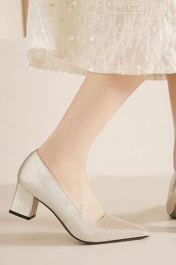 Buy_Ozzaro_Gold Andaaz Pu Leather Pointed Toe Block Heels _Online