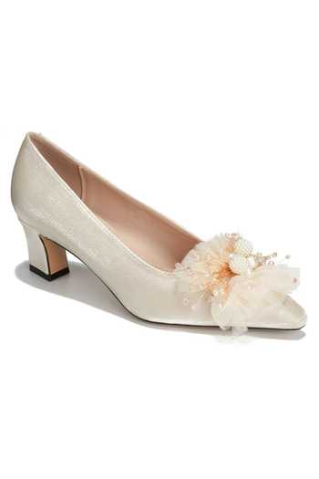 Ozzaro_Ivory Gulbahar Pu Leather Heels _Online_at_Aza_Fashions