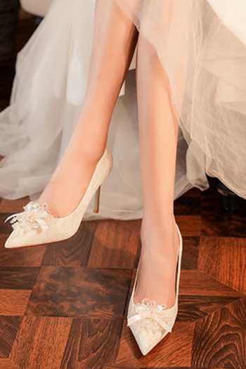 Ozzaro_Gold Heera Phool Pu Leather Heels _Online