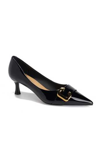 Ozzaro_Black Junoon Pointed Toe Heels _Online_at_Aza_Fashions