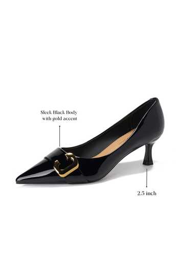 Buy_Ozzaro_Black Junoon Pointed Toe Heels _Online_at_Aza_Fashions