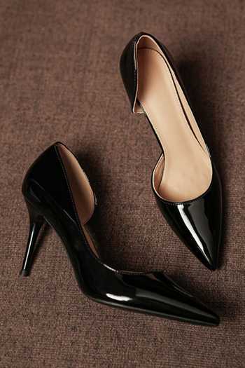 Shop_Ozzaro_Black Nightline Pointed Toe Stilleto Heels _Online