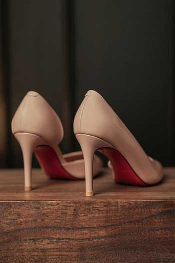 Shop_Ozzaro_Beige Nightline Dorsay Pointed Toe Heels 