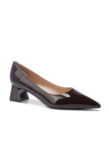 Ozzaro_Wine Malkin Matte Block Heels _Online_at_Aza_Fashions