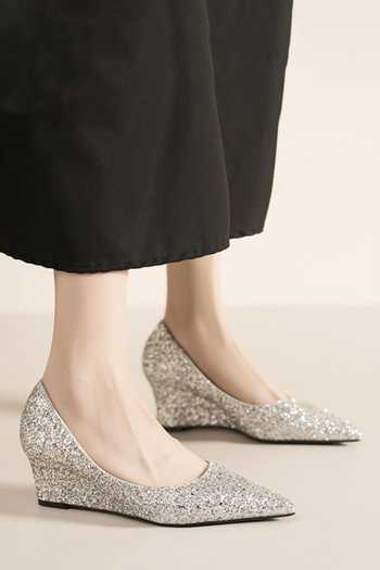 Shop_Ozzaro_Silver Shubh Glitter Finish Wedges 