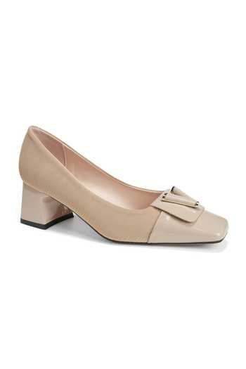 Buy_Ozzaro_Beige Pure Poise Textured Pattern Heels _Online_at_Aza_Fashions